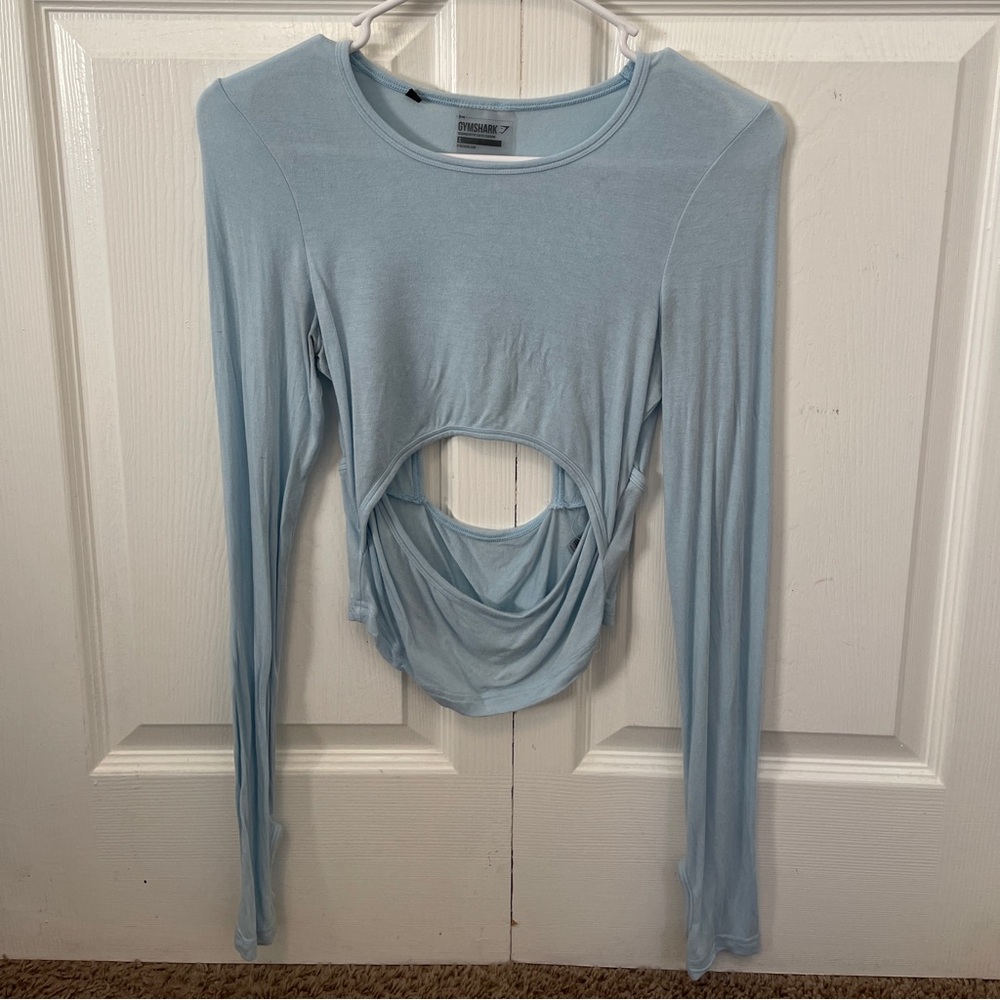 Gymshark Long Sleeve Cut Out Workout Top